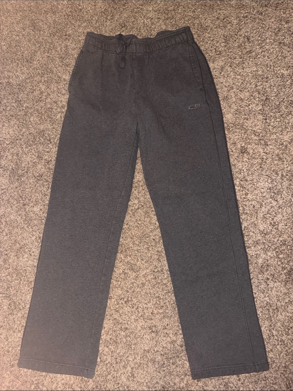Champion Men's Charcoal Gray Sweatpants with Drawstring Waist
